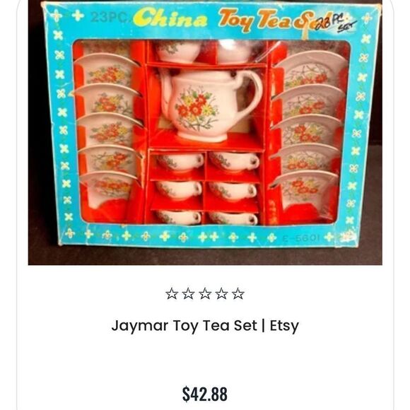 Vintage Jaymar Floral Porcelain Tea Set - Picture 12 of 16